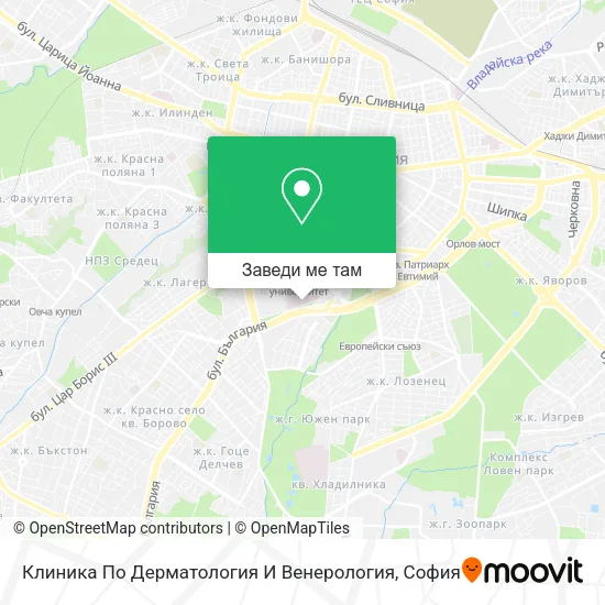 Клиника По Дерматология И Венерология карта