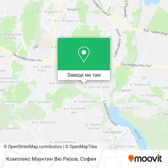 Комплекс Маунтин Вю Ризов карта