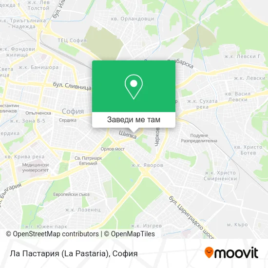 Ла Пастария (La Pastaria) карта