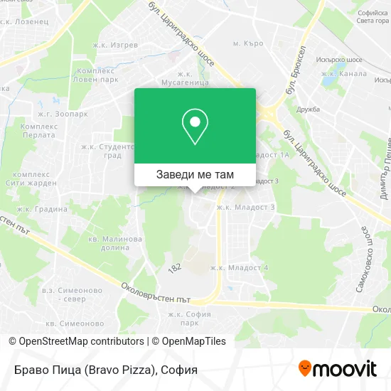 Браво Пица (Bravo Pizza) карта