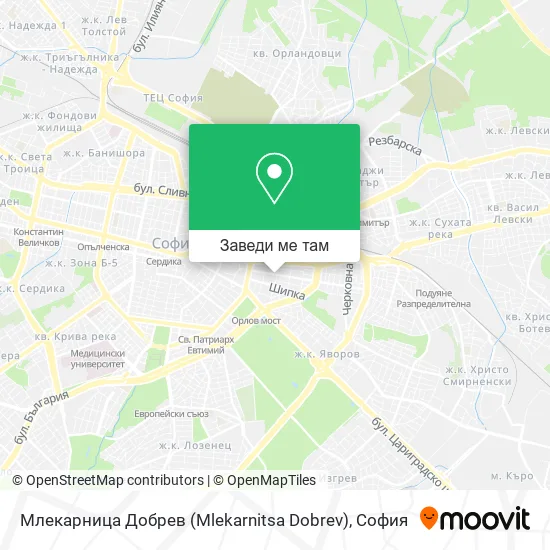 Млекарница Добрев (Mlekarnitsa Dobrev) карта