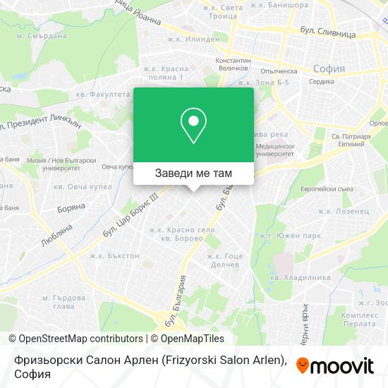 Фризьорски Салон Арлен (Frizyorski Salon Arlen) карта