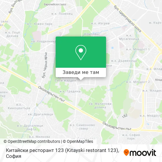 Китайски ресторант 123 (Kitayski restorant 123) карта