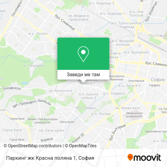 Паркинг жк Красна поляна 1 карта