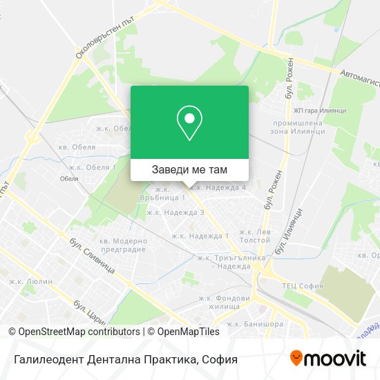 Галилеодент Дентална Практика карта