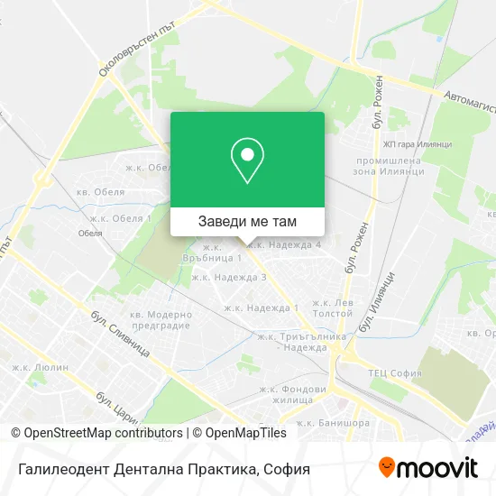 Галилеодент Дентална Практика карта
