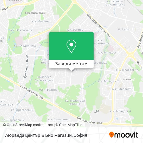 Аюрведа център & Био магазин карта