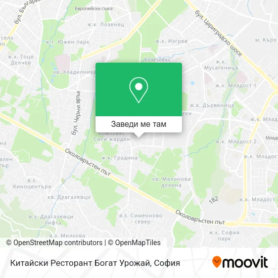 Китайски Ресторант Богат Урожай карта