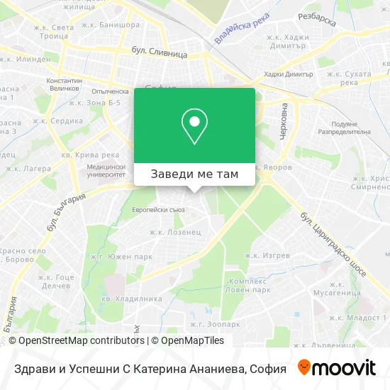 Здрави и Успешни С Катерина Ананиева карта