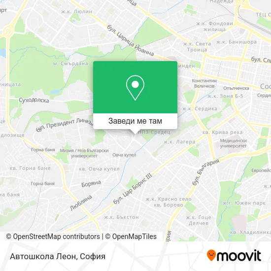 Автошкола Леон карта