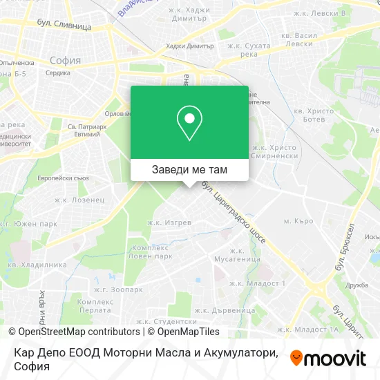Кар Депо ЕООД Моторни Масла и Акумулатори карта
