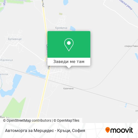 Автоморга за Мерцедес - Кръци карта