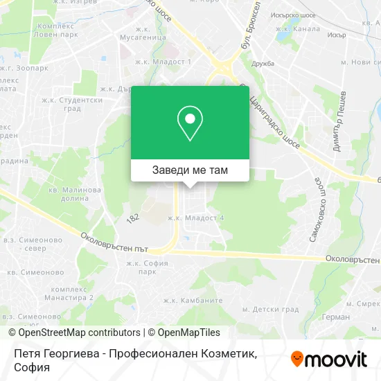 Петя Георгиева - Професионален Козметик карта