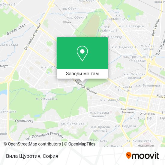 Вила Щуротия карта