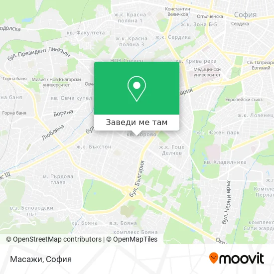 Масажи карта