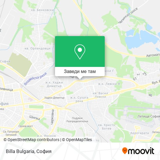 Billa Bulgaria карта