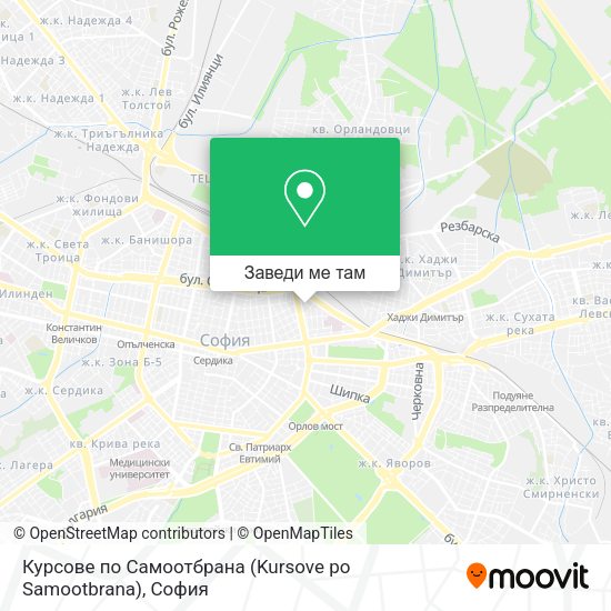 Курсове по Самоотбрана (Kursove po Samootbrana) карта
