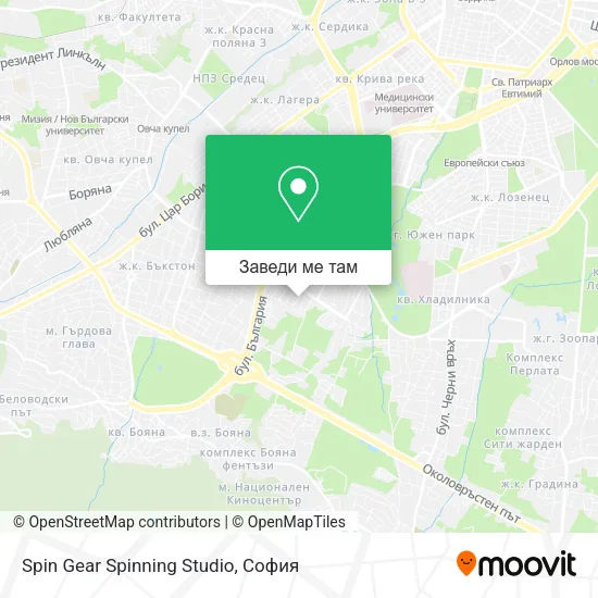 Spin Gear Spinning Studio карта