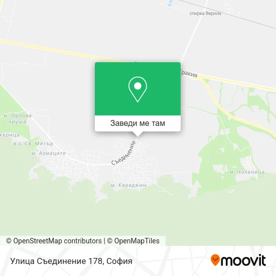 Улица Съединение 178 карта