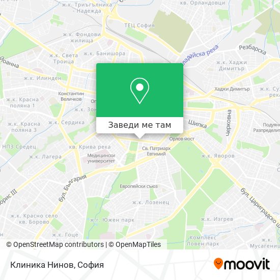 Клиника Нинов карта