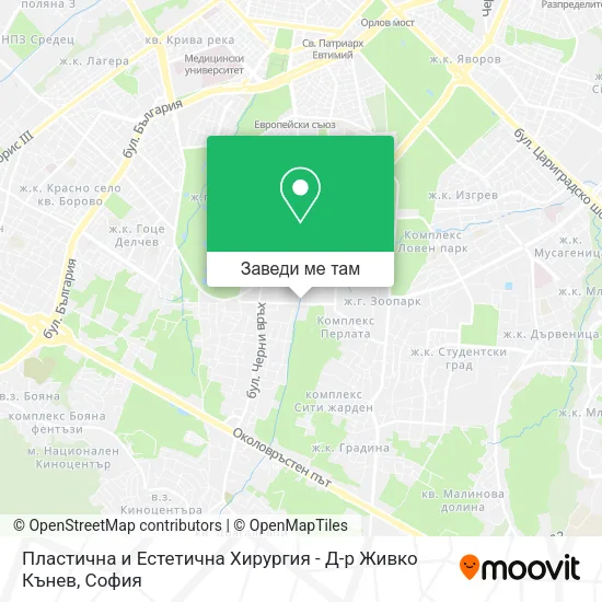 Пластична и Естетична Хирургия - Д-р Живко Кънев карта