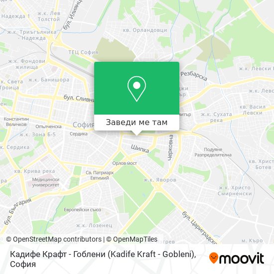Кадифе Крафт - Гоблени (Kadife Kraft - Gobleni) карта