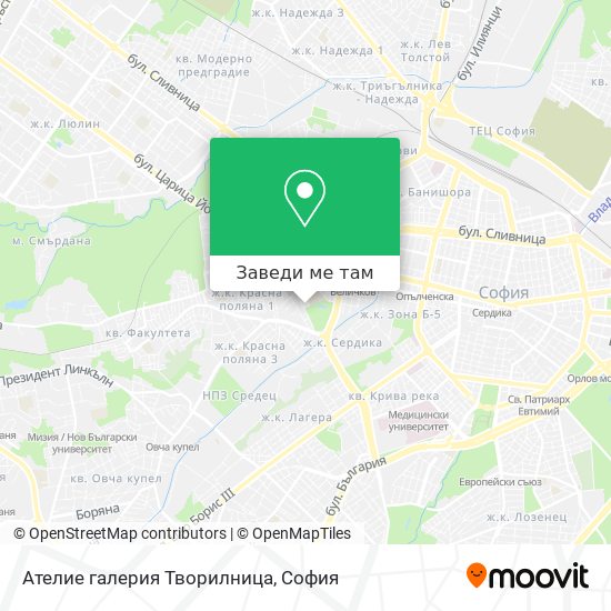 Ателие галерия Творилница карта