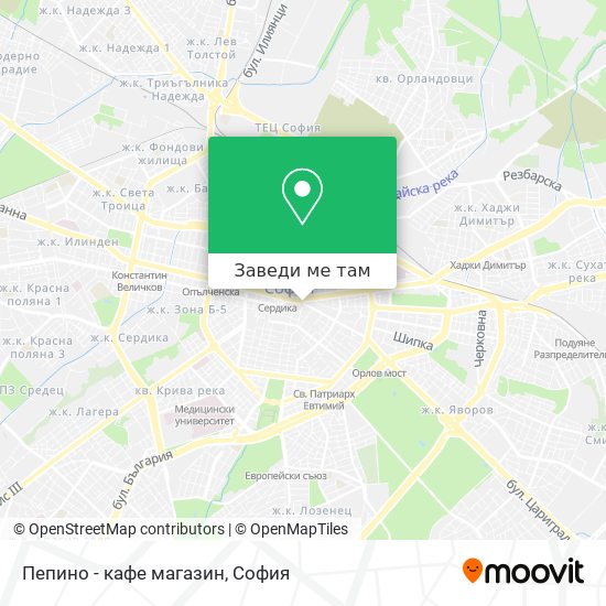 Пепино - кафе магазин карта