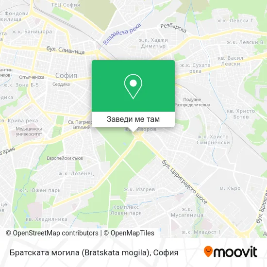 Братската могила (Bratskata mogila) карта