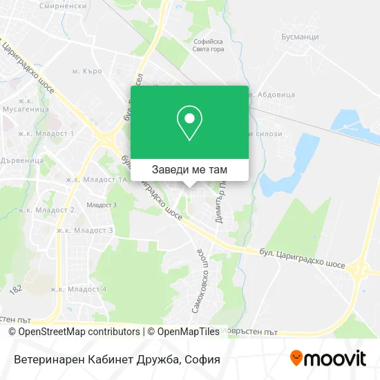 Ветеринарен Кабинет  Дружба карта