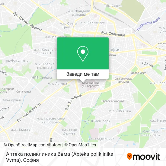 Аптека поликлиника Ввма (Apteka poliklinika Vvma) карта