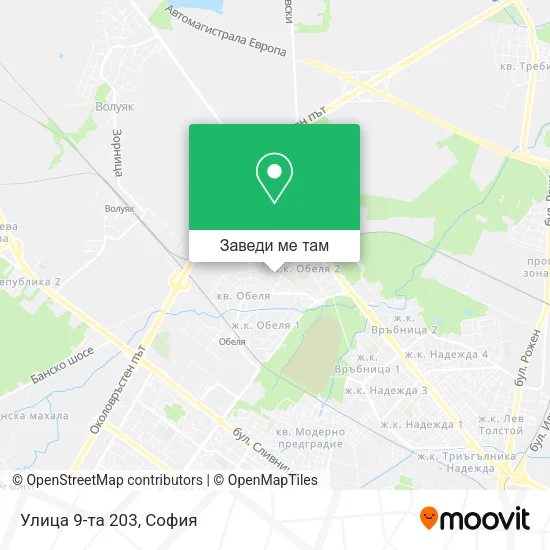 Улица 9-та 203 карта