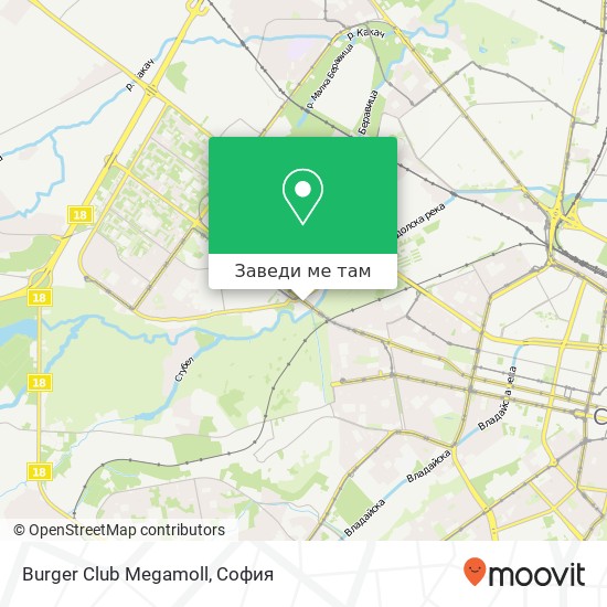 Burger Club Megamoll карта