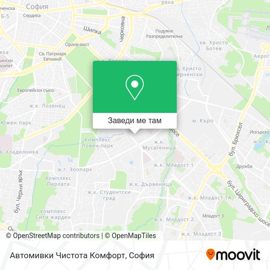 Автомивки Чистота Комфорт карта