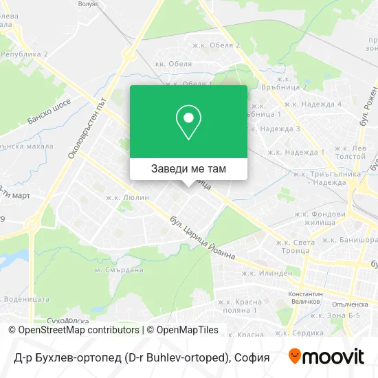 Д-р Бухлев-ортопед (D-r Buhlev-ortoped) карта