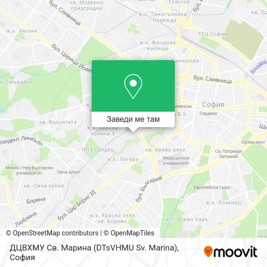 ДЦВХМУ Св. Марина (DTsVHMU Sv. Marina) карта