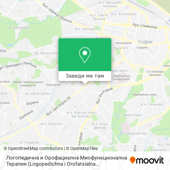 Логопедична и Орофациална Миофункционална Терапия карта