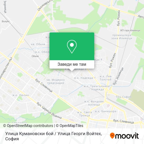 Улица Кумановски бой / Улица Георги Войтех карта