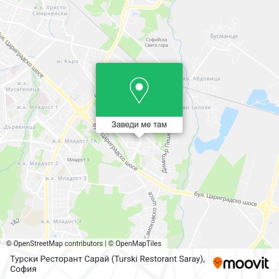 Турски Ресторант Сарай (Turski Restorant Saray) карта