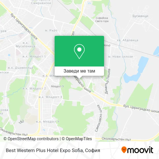 Best Western Plus Hotel Expo Sofia карта