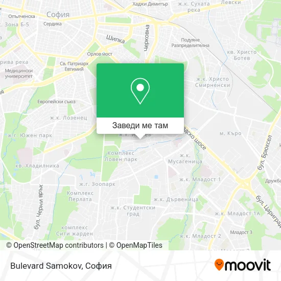 Bulevard Samokov карта