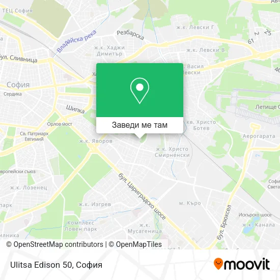 Ulitsa Edison 50 карта