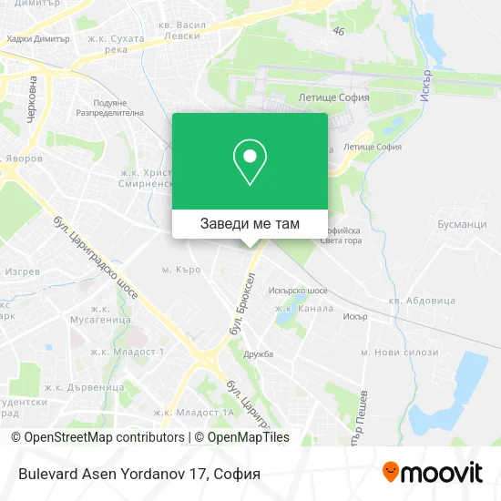 Bulevard Asen Yordanov 17 карта