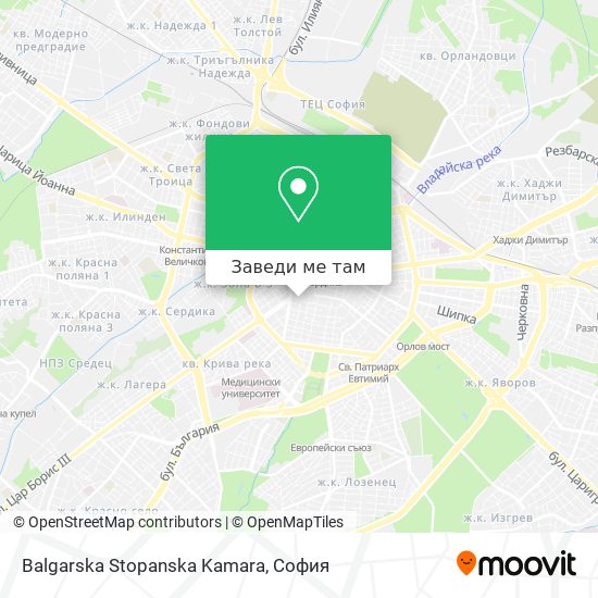 Balgarska Stopanska Kamara карта
