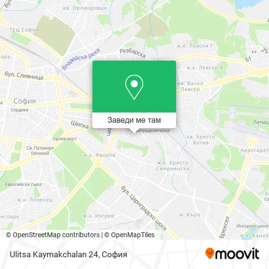 Ulitsa Kaymakchalan 24 карта