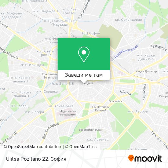 Ulitsa Pozitano 22 карта