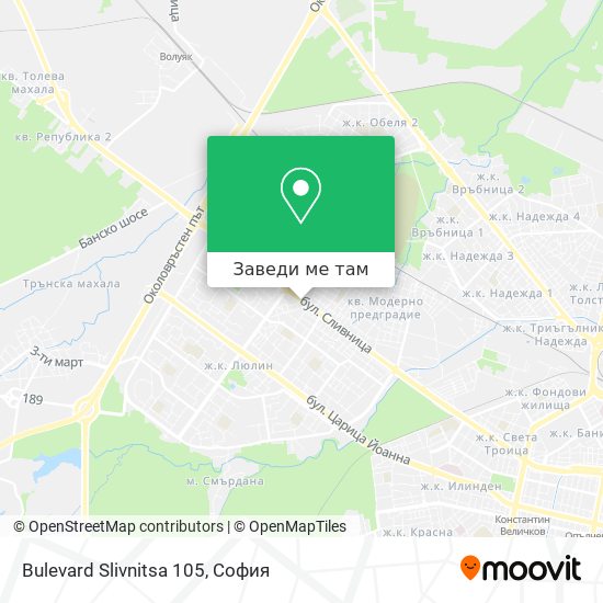 Bulevard Slivnitsa 105 карта