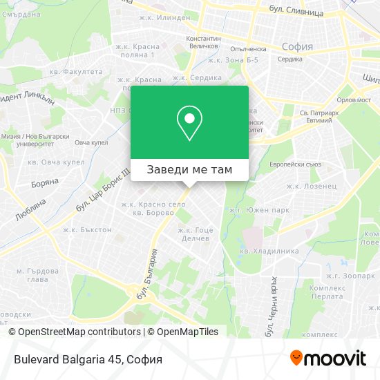 Bulevard Balgaria 45 карта