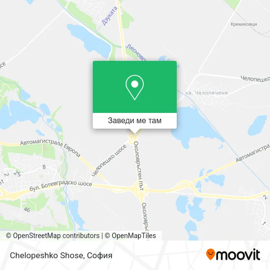 Chelopeshko Shose карта
