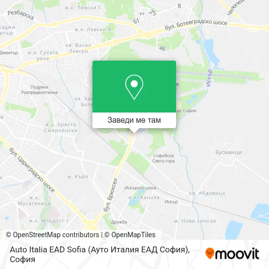 Auto Italia EAD Sofia (Ауто Италия ЕАД София) карта